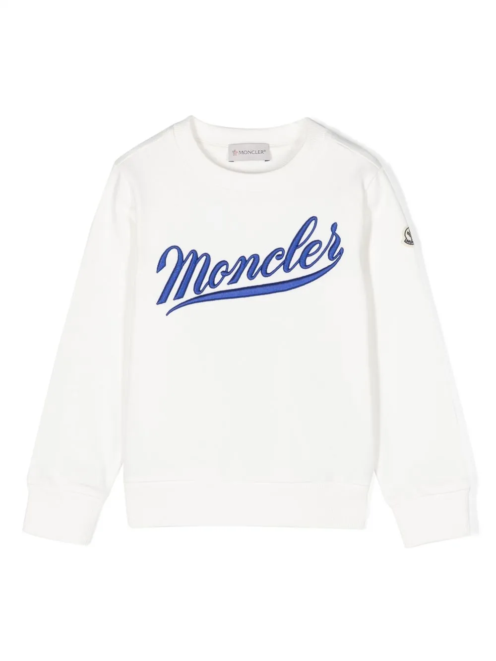 

Moncler Enfant embroidered-logo cotton sweatshirt - White