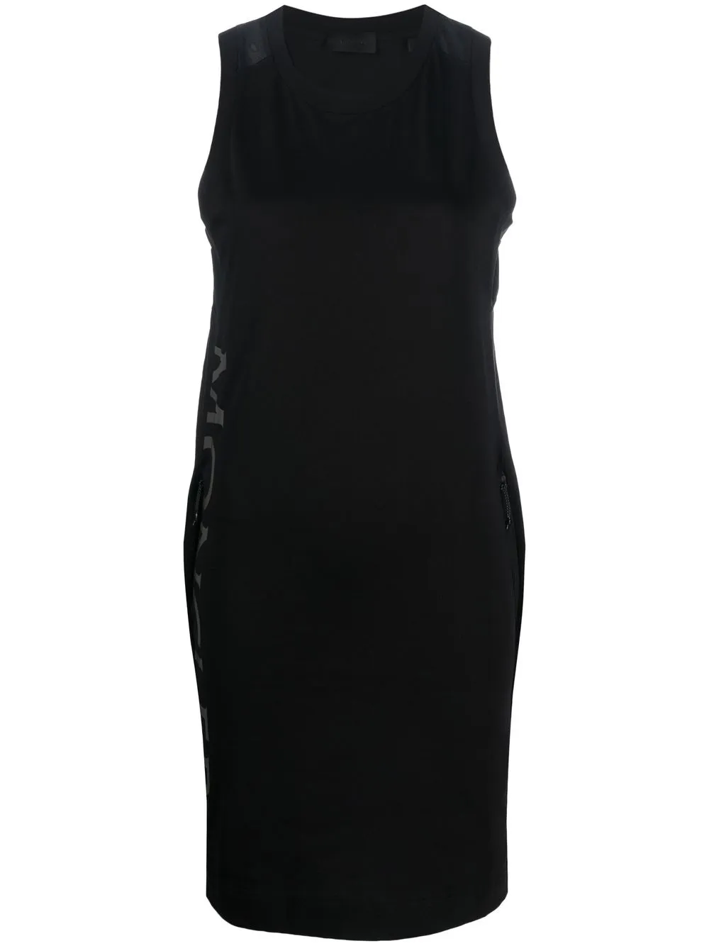 

Moncler logo-print sleeveless T-shirt dress - Black