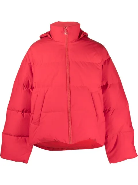 Diesel W-Oval debossed-logo puffer jacket