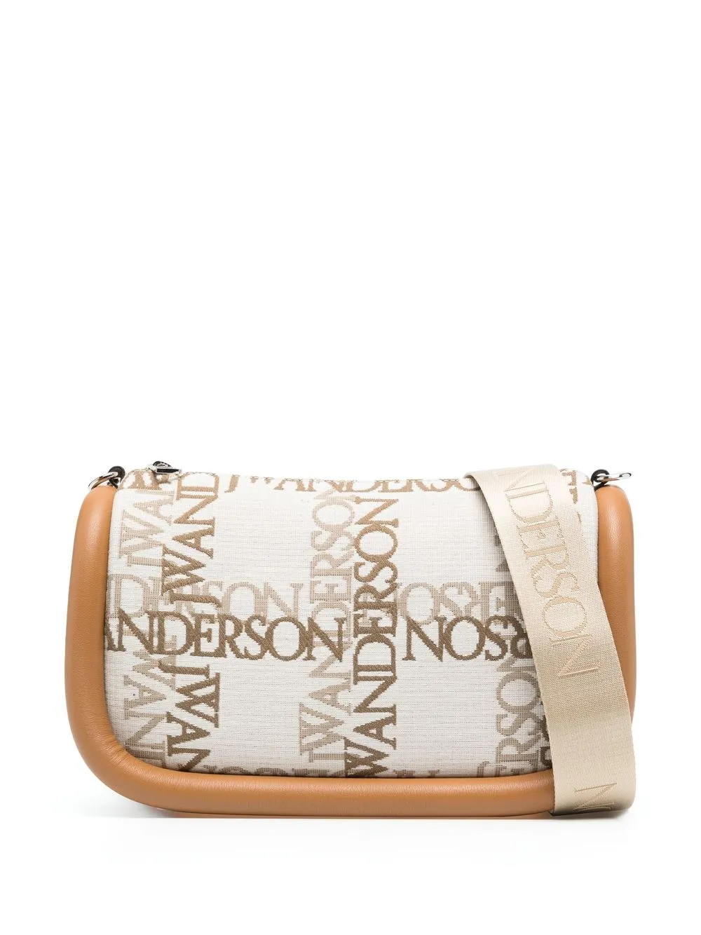 

JW Anderson Bumper 17 leather crossbody bag - Neutrals
