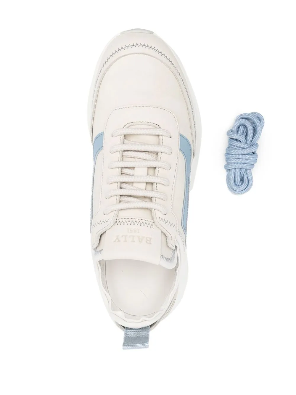 Bally Darys Lace-up Leather Sneakers In Nude