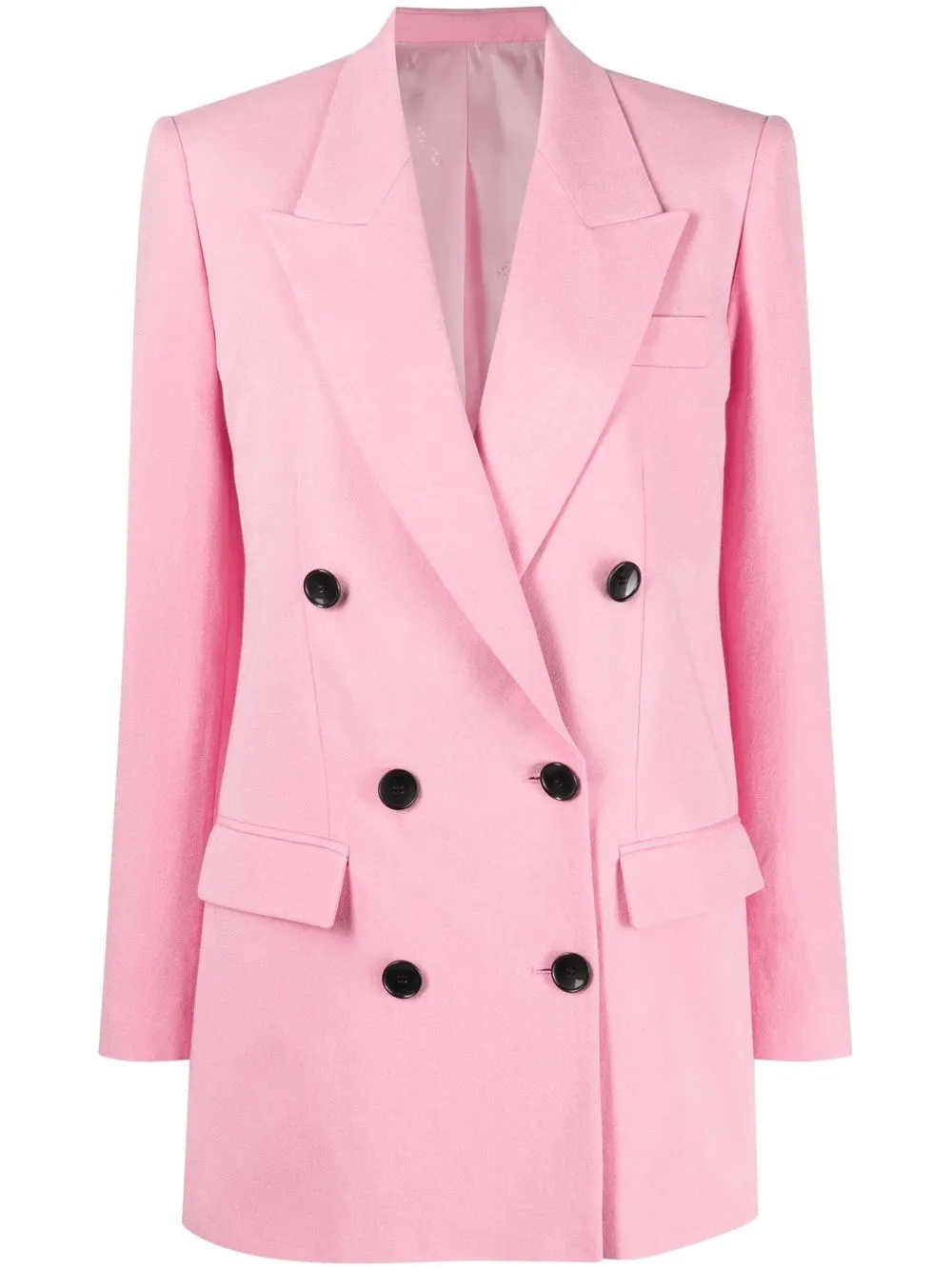 Isabel Marant Double-breasted Nevim Blazer With Peak Lapel 40 Italian Size In 粉色