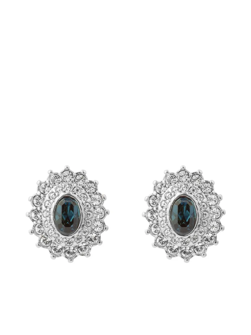 

Susan Caplan Vintage x D'orlan 1980s crystal-embellished stud earrings - Silver