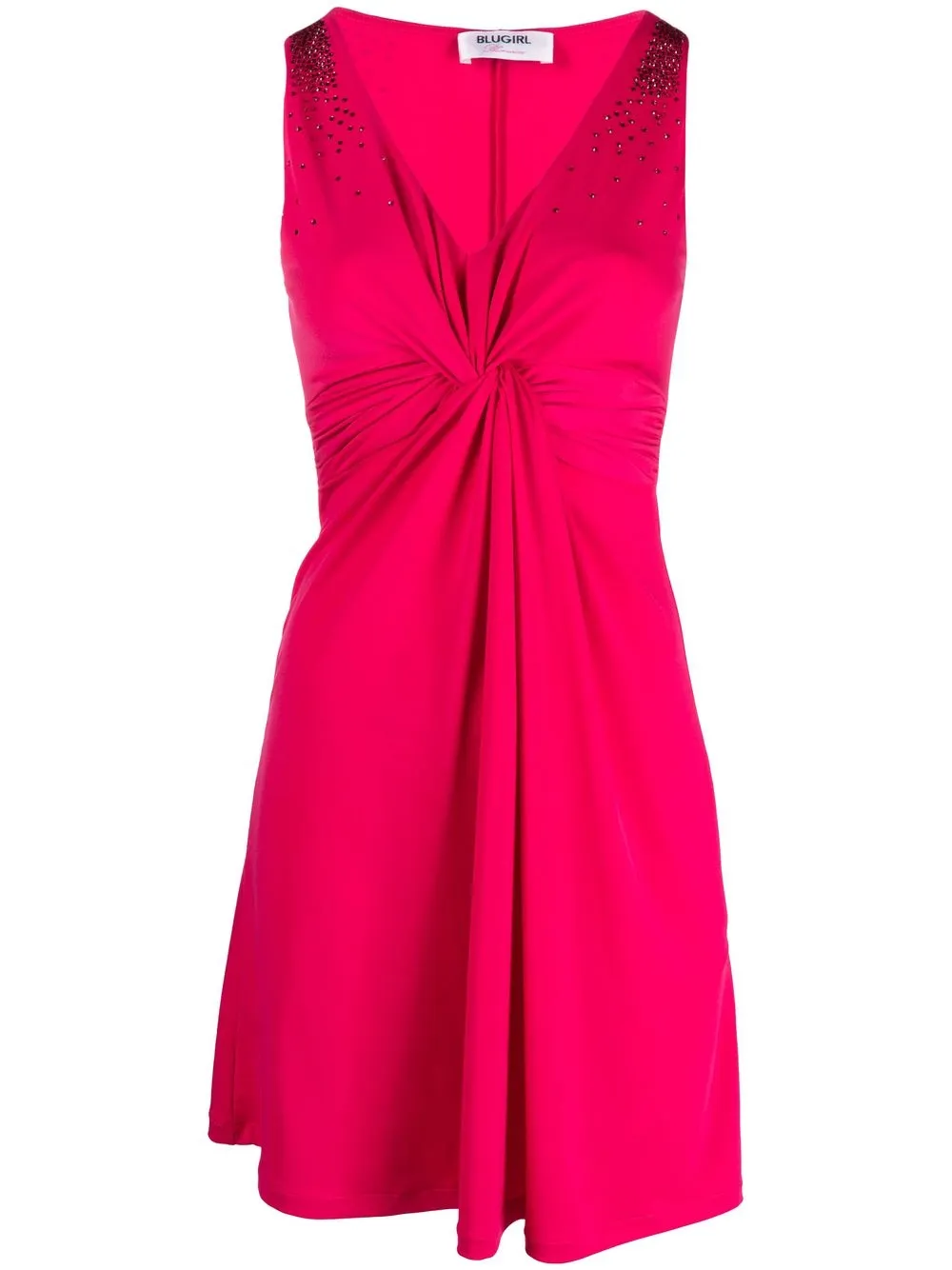 

Blugirl crystal-embellished mini dress - Pink