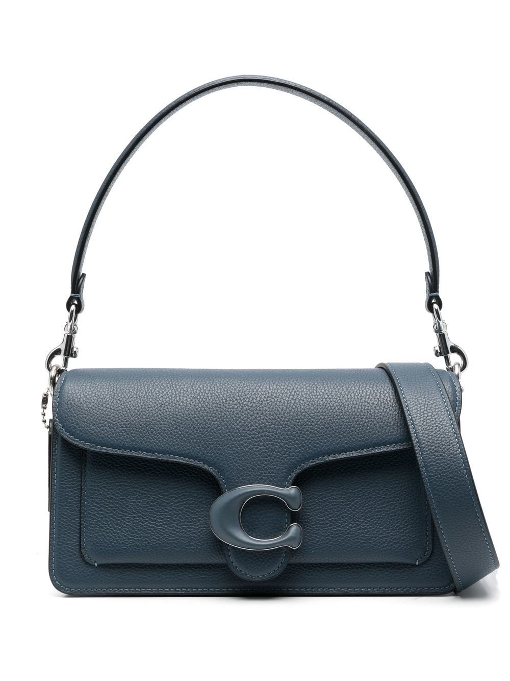 Coach Tabby Leather Satchel Bag In Blue