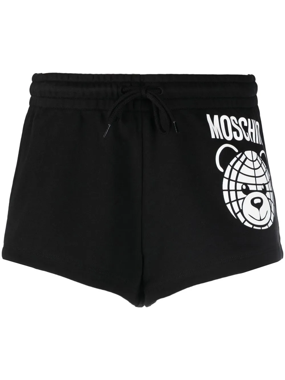 

Moschino logo-print drawstring-waist shorts - Black