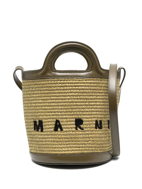 Marni Tropicalia raffia bucket bag
