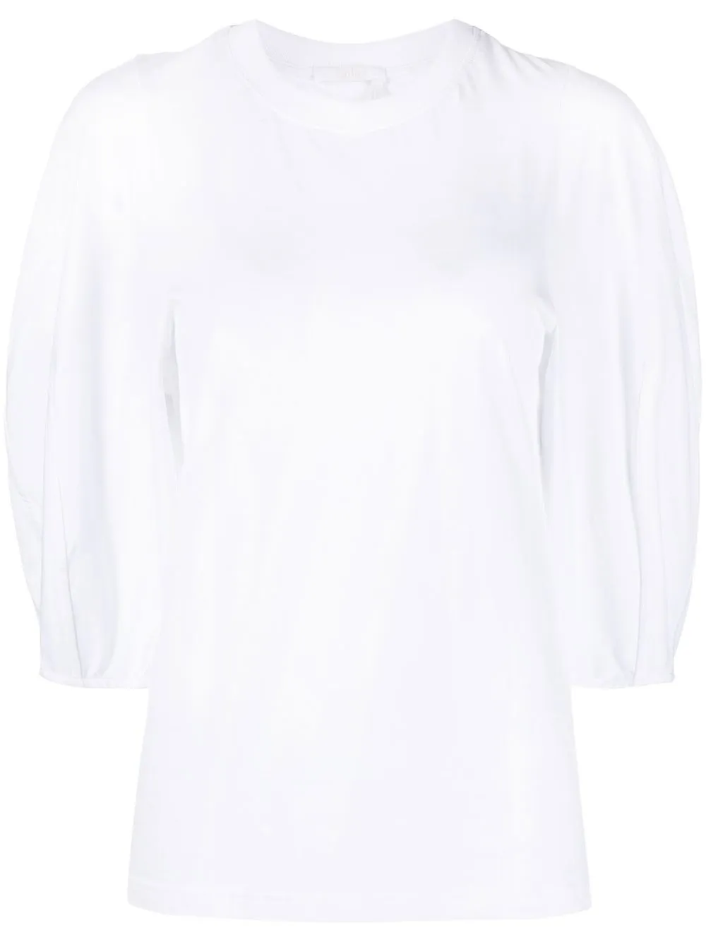 Chloé embroidered-logo round-neck T-shirt