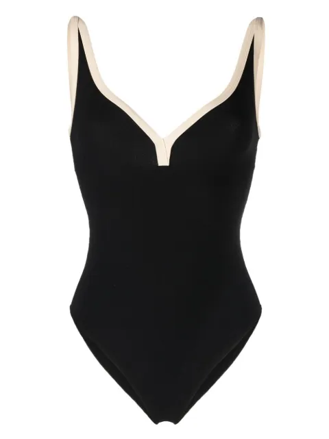 Lisa Marie Fernandez Maria Maillot two-tone one-piece