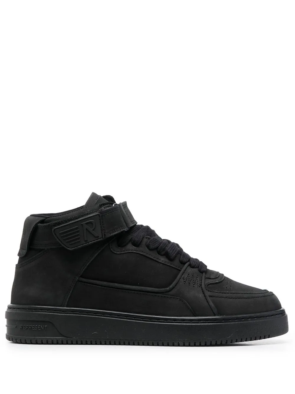 

Represent Apex Mid leather hi-top trainers - Black