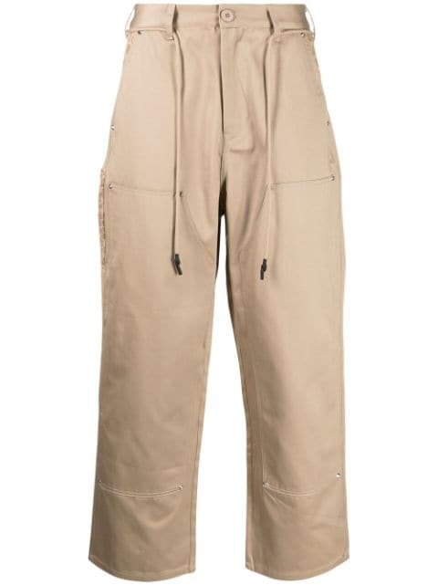 CLOT брюки Carpenter с леопардовым принтом