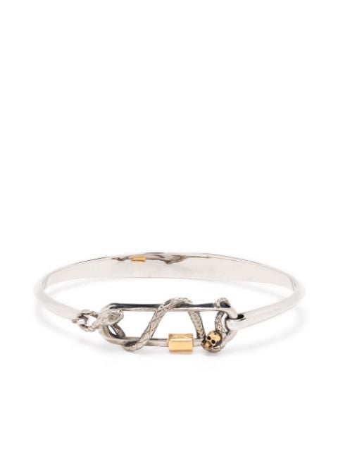 Alexander McQueen - snake-motif thin bracelet