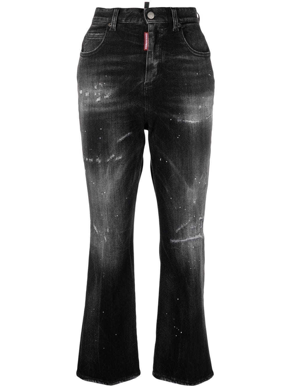 DSQUARED2 DISTRESSED FLARED JEANS