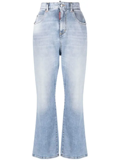 DSQUARED2 high-waisted cropped flared jeans