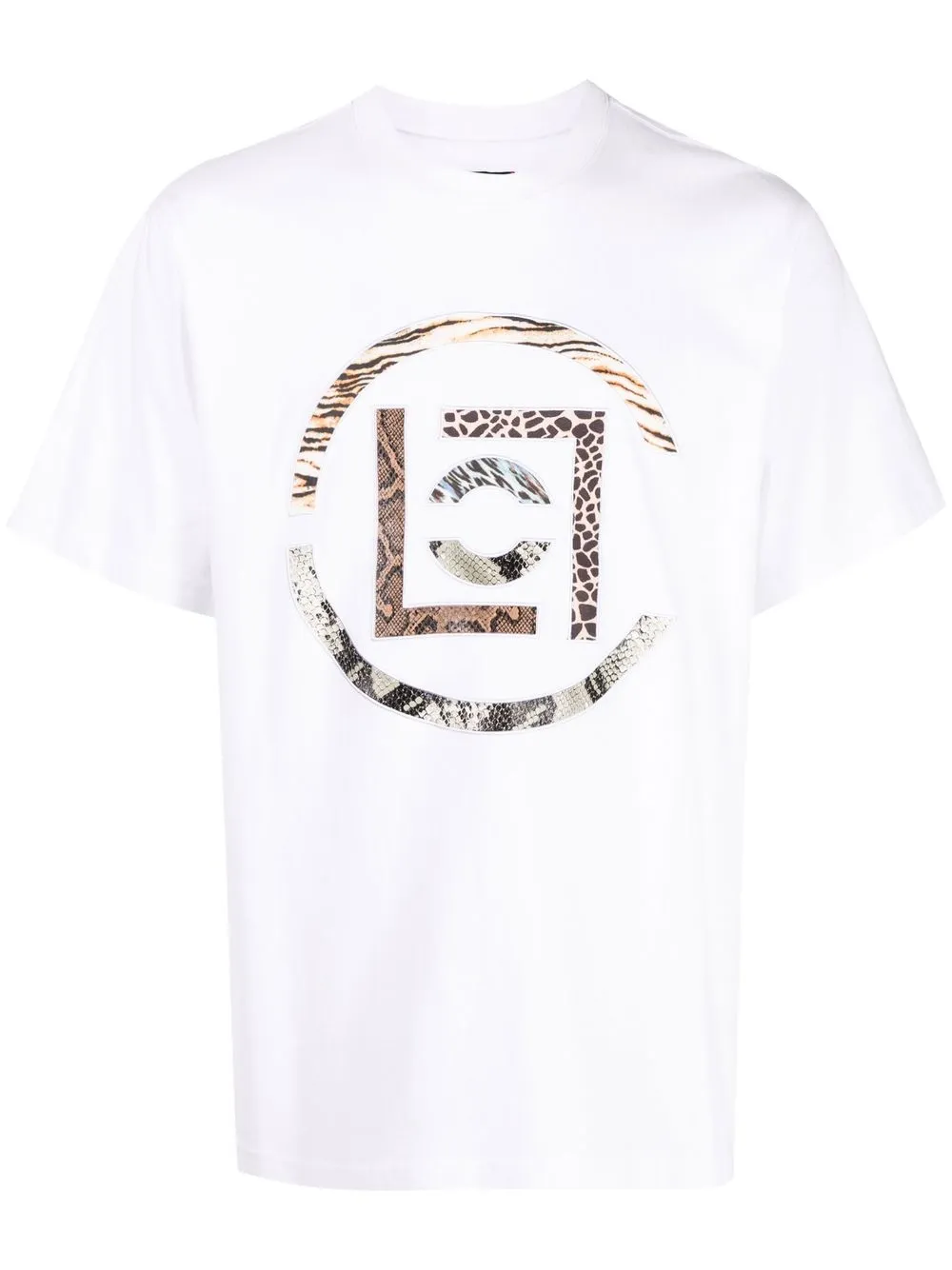 

CLOT animal-print logo-patch T-shirt - White