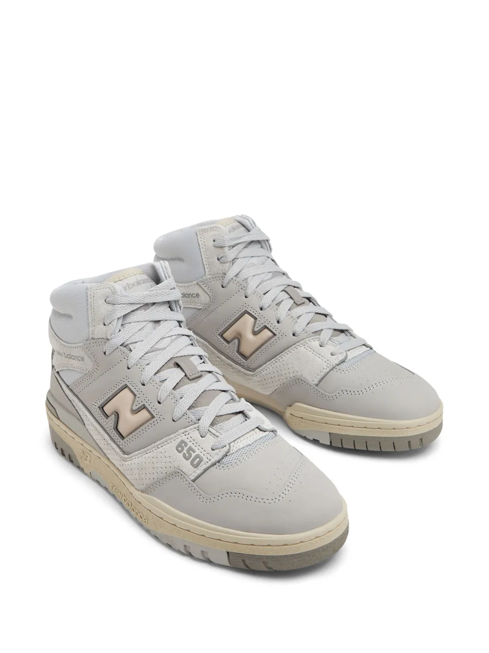 Shop New Balance 650 High-top Sneakers In Grau