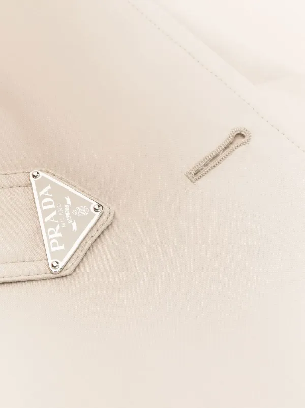 Prada double-breasted Trench Coat | Neutrals | FARFETCH IN