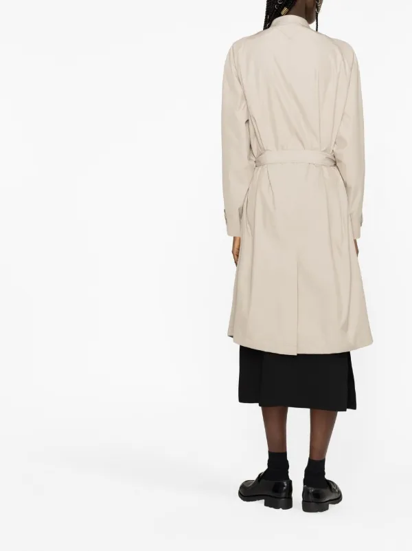Prada double-breasted Trench Coat | Neutrals | FARFETCH IN