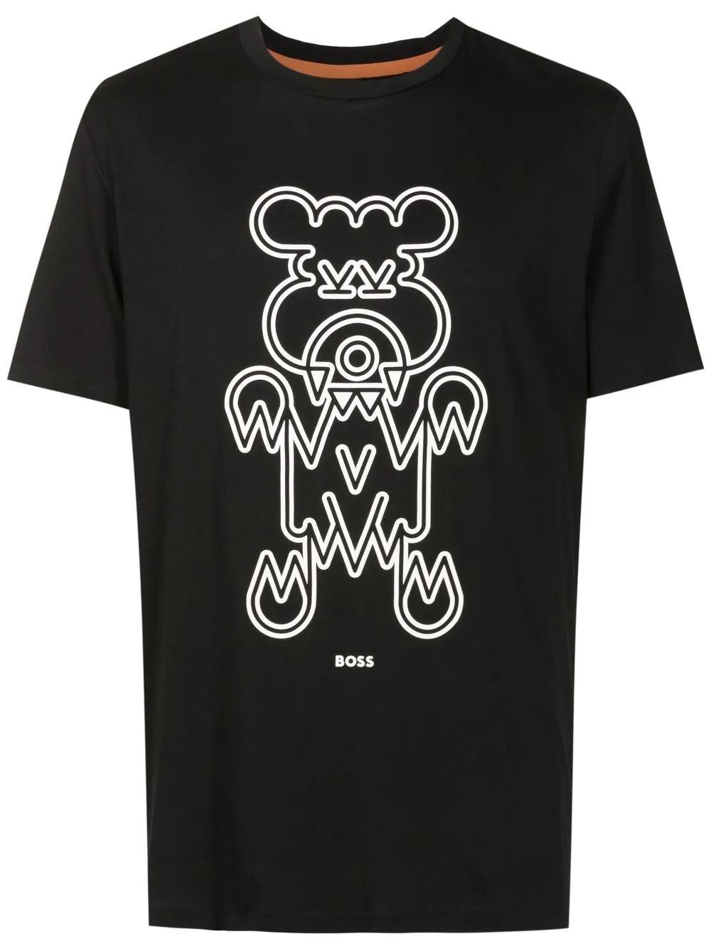 BOSS playera con animal estampado | negro | Image 1