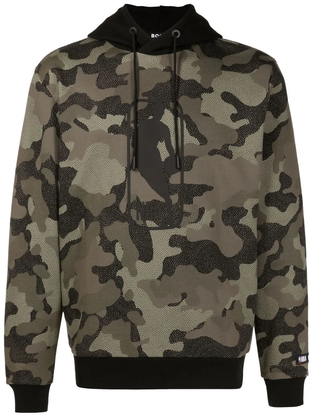 BOSS x NBA hoodie met camouflageprint Groen