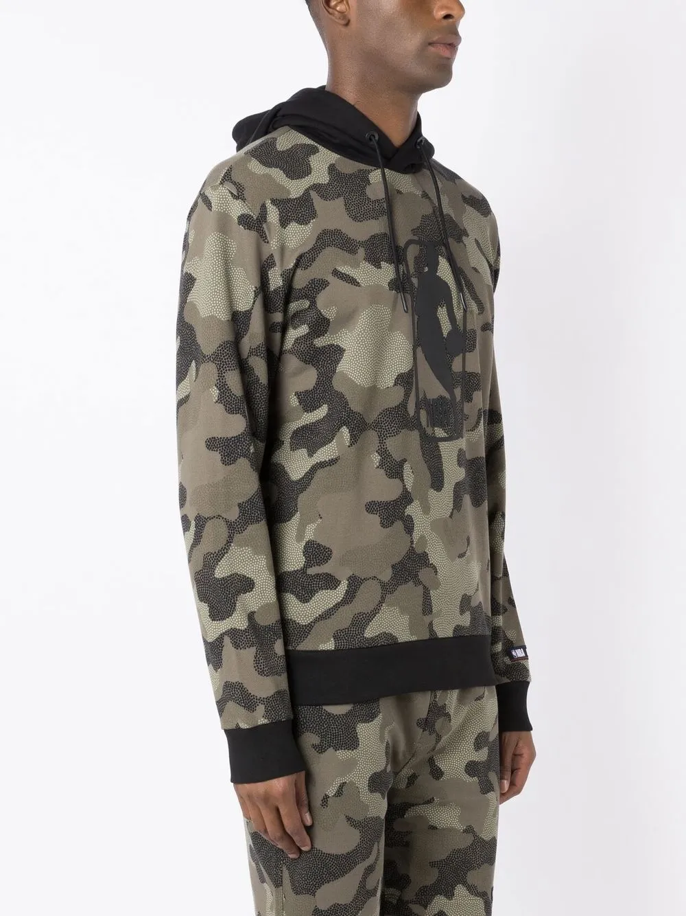 BOSS x NBA hoodie met camouflageprint Groen
