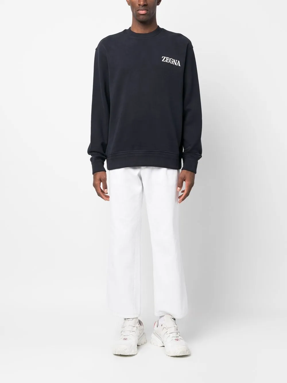 Zegna Sweater met logo-reliëf - B09