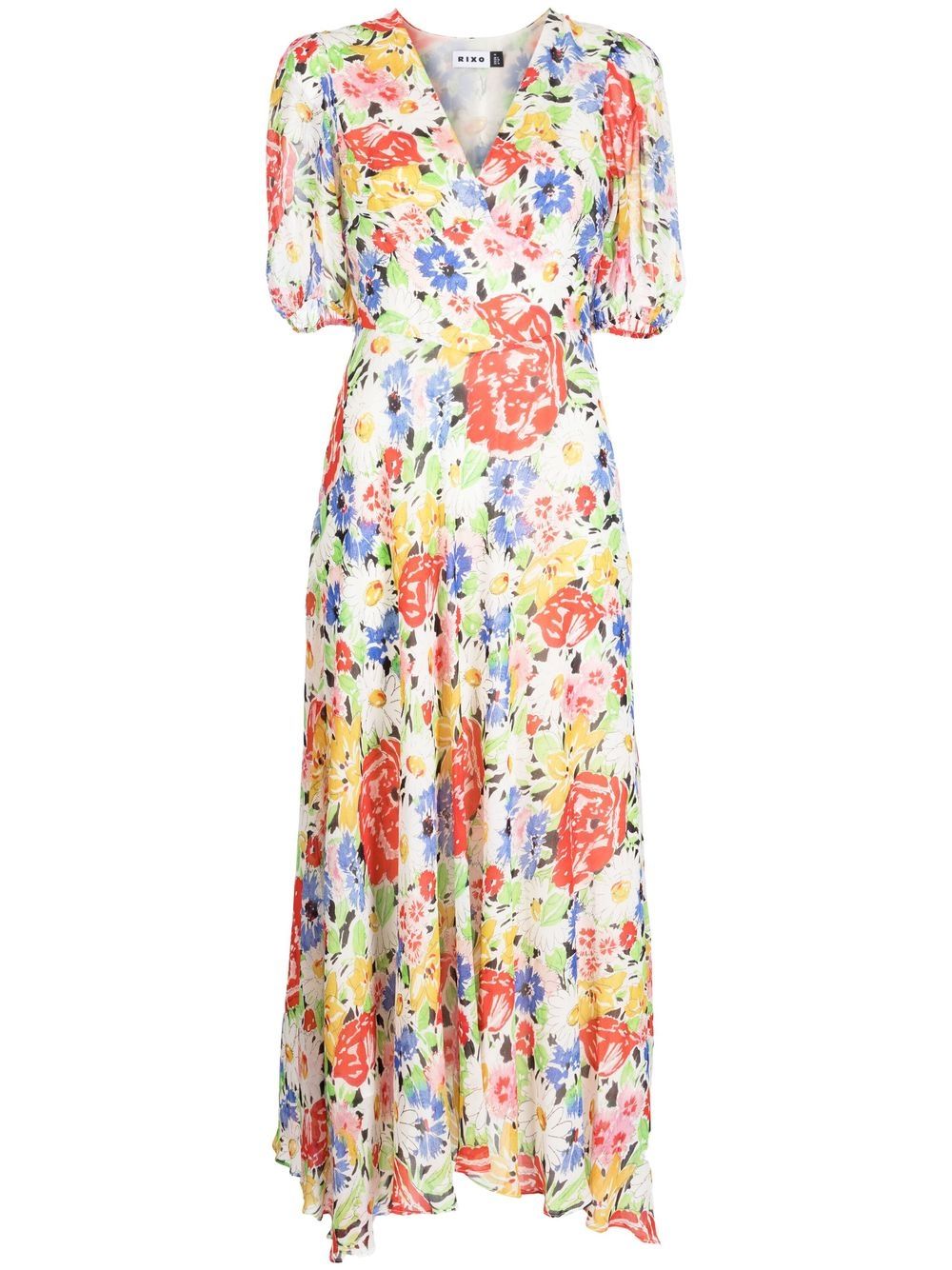 

Rixo Corrine floral-print midi dress - Multicolour