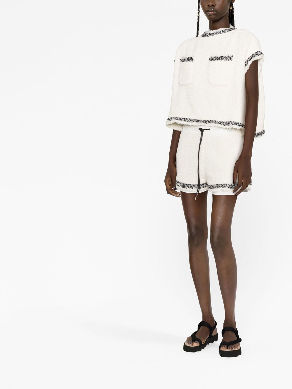 sacai Blouse met franje - Wit