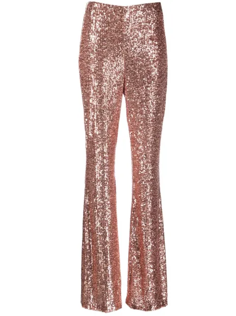 Akris sequin flared trousers