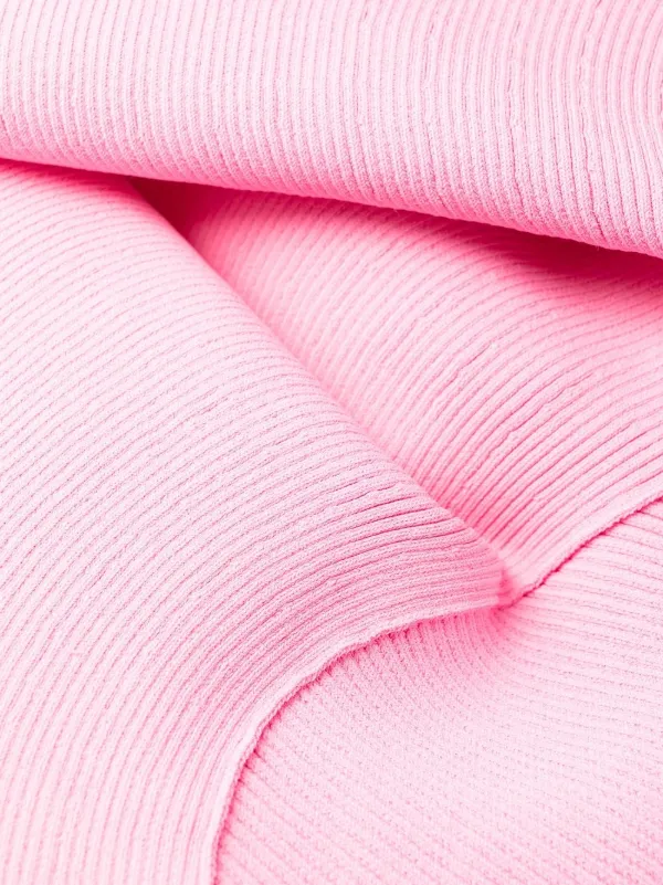 Alexander McQueen ストレッチジャージー ミニドレス ピンク Alexander McQueen Vネック ミニドレス | ピンク | FARFETCH JP