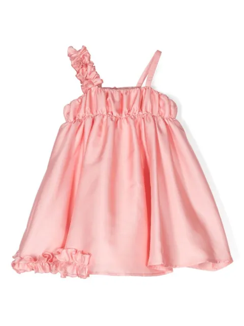 Mi Mi Sol ruffled-detail sleeveless dress