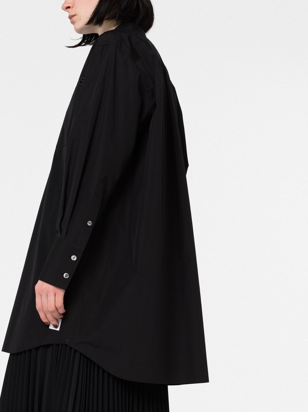 sacai Oversized blouse - Zwart