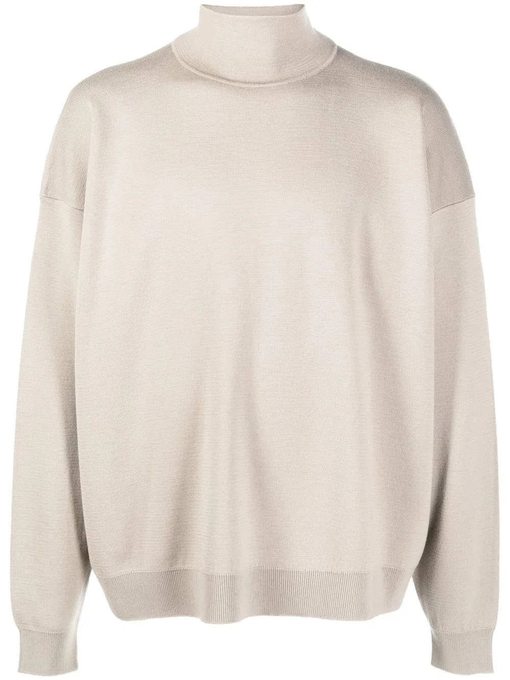 

Fear Of God logo-plaque funnel-neck jumper - Neutrals