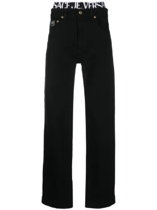 パンツ VERSACE Women Straight Pants 1009844 BLACK Versace Straight Leg Pants - Black, 8.25
