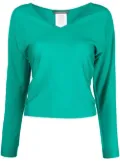 Alberta Ferretti v-neck sweatshirt - Green
