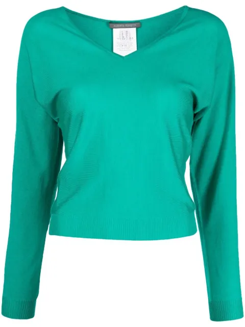 Alberta Ferretti v-neck sweatshirt  