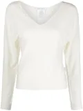 Alberta Ferretti v-neck sweatshirt - Neutrals