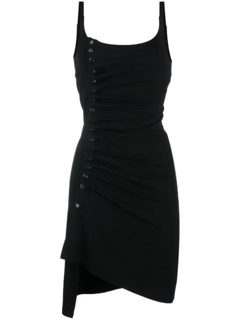 Rabanne vestido corto con detalle de cuentas