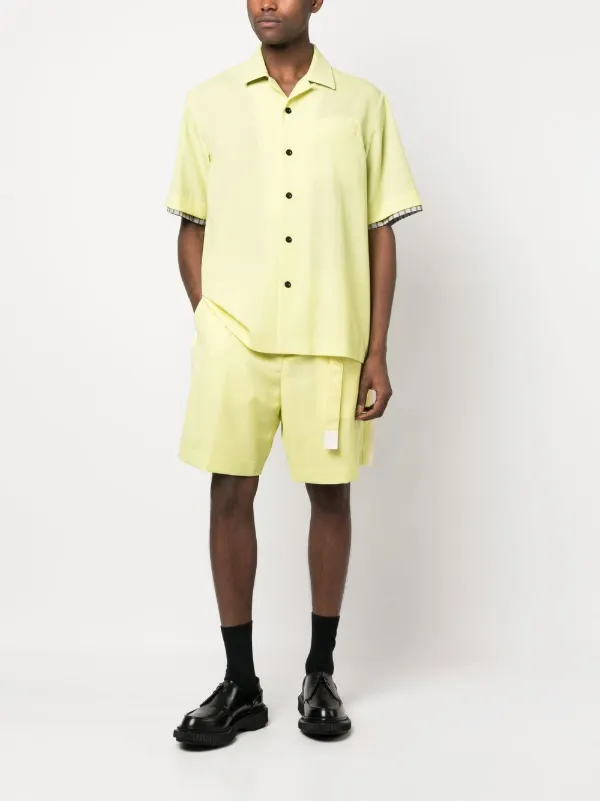 sacai 22ss イエロー ショートパンツ サイズ2 Sacai ベルテッド バミューダショーツ | イエロー | FARFETCH JP