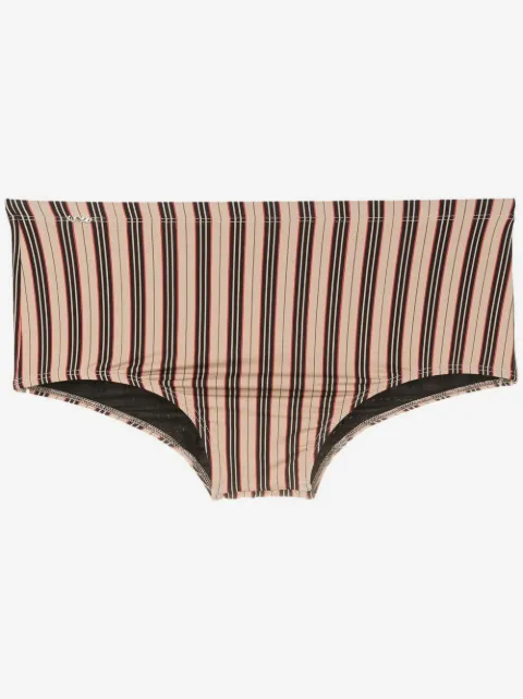 Amir Slama stripe-print swim trunks