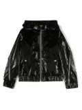 Moncler Enfant zip-detail logo-patch jacket - Black