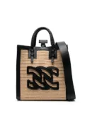 Casadei Baurivage woven tote bag - Neutrals