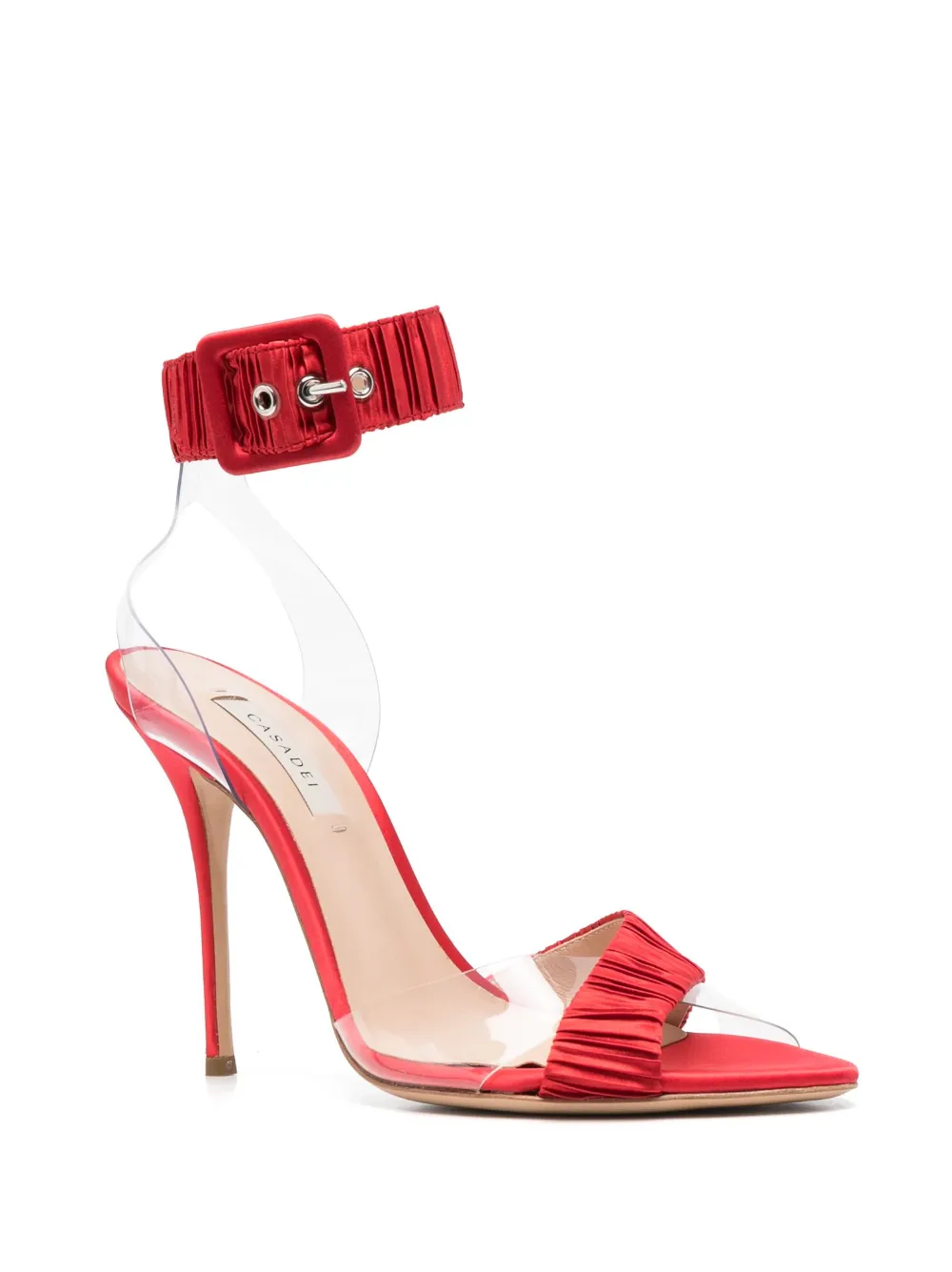 Casadei Julia plissé sandalen - Rood