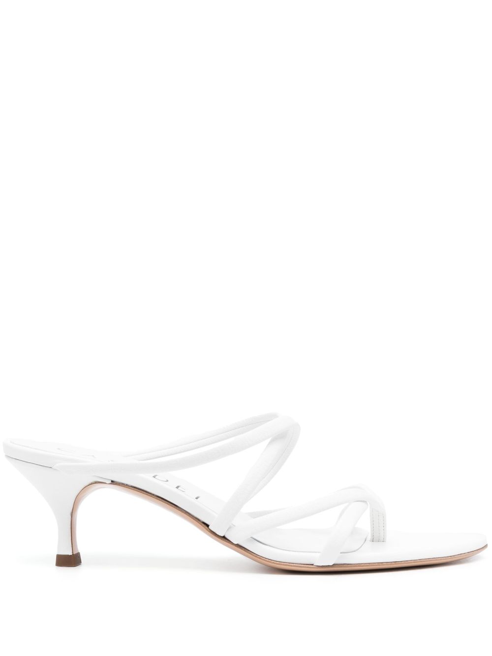 Casadei 50mm Lucrezia thong mules - White