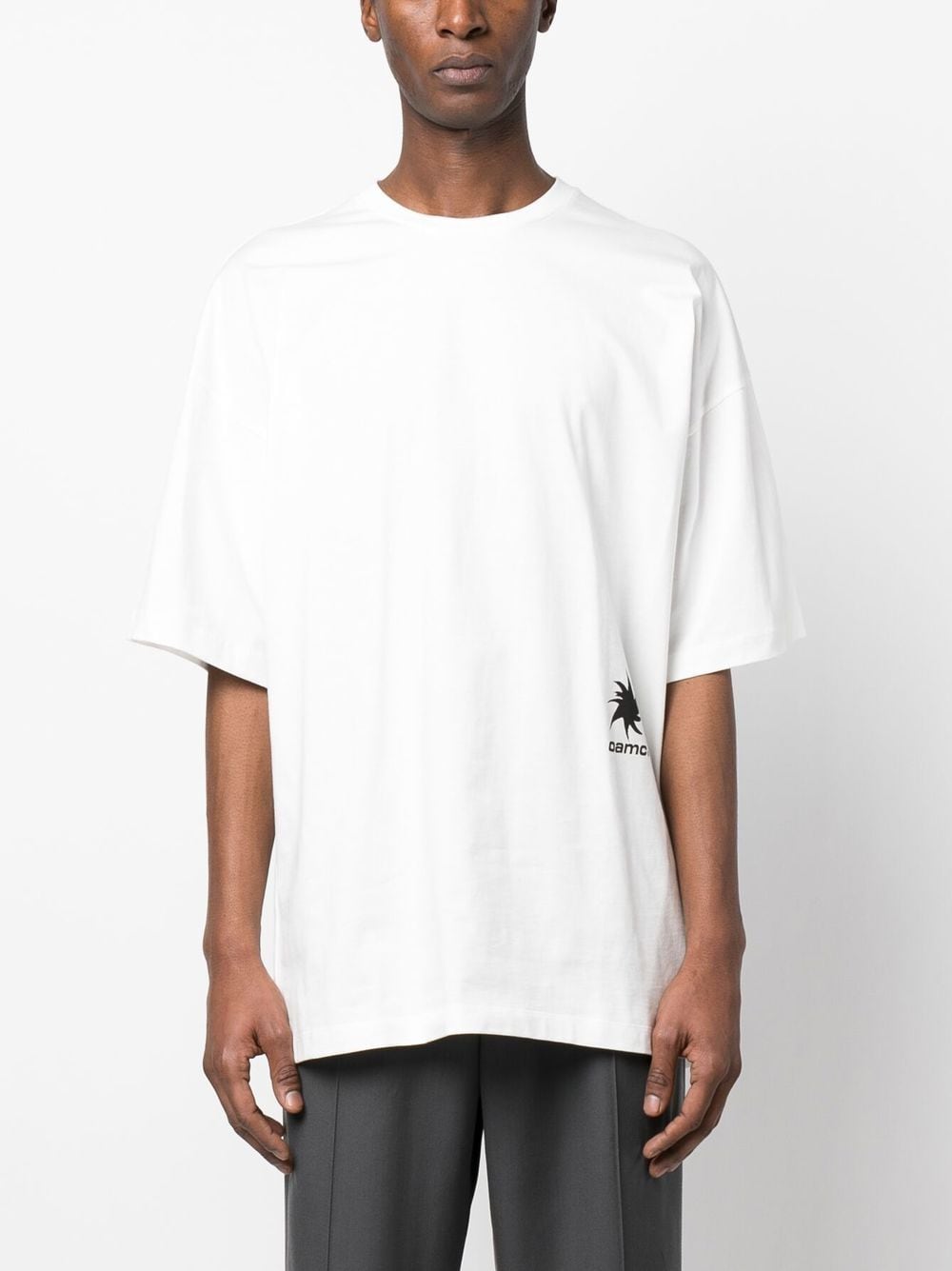 Shop Oamc Photograph-print Short-sleeved T-shirt In White