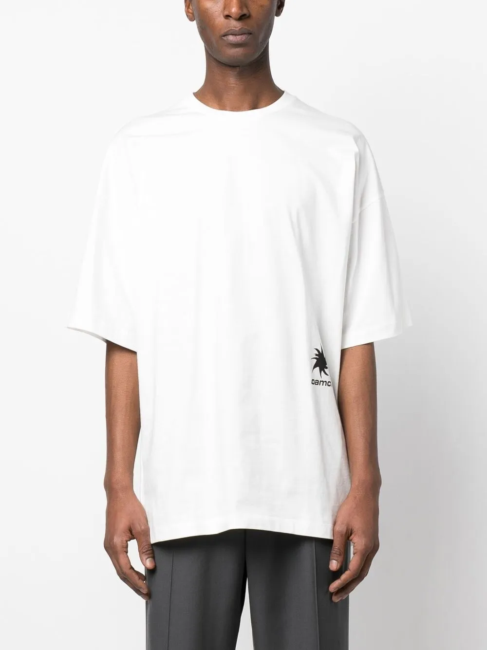 Shop Oamc Photograph-print Short-sleeved T-shirt In White