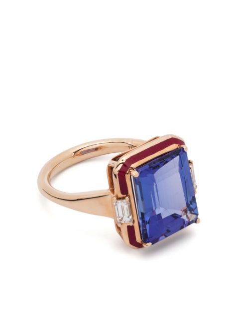 Selim Mouzannar 18kt rose gold Gemma tanzanite and diamond ring