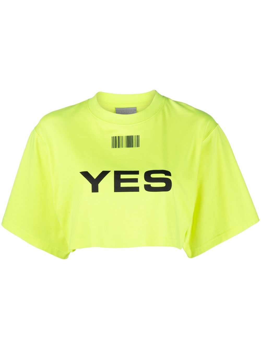 

VETEMENTS short-sleeve crop top - Yellow