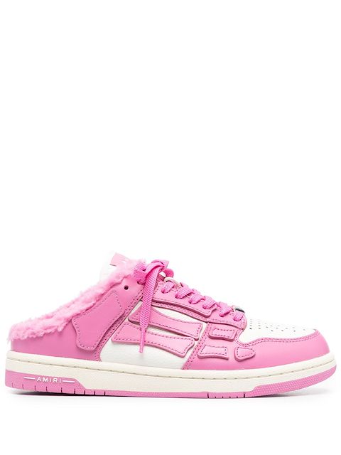 AMIRI shearling-trim suede sneakers