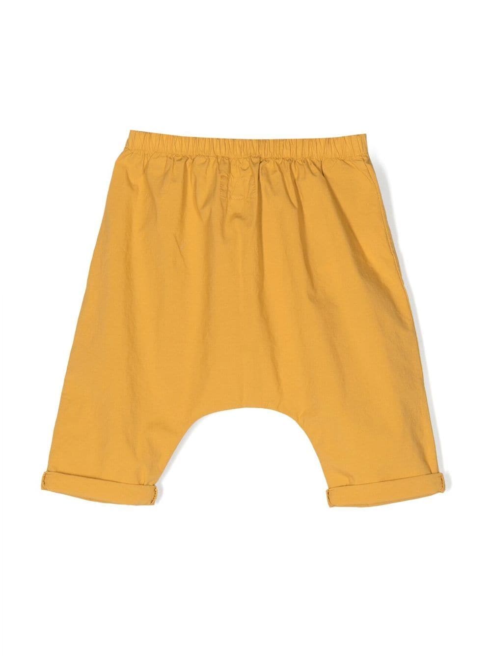 Shop Teddy & Minou Drop-crotch Drawstring Trousers In Yellow